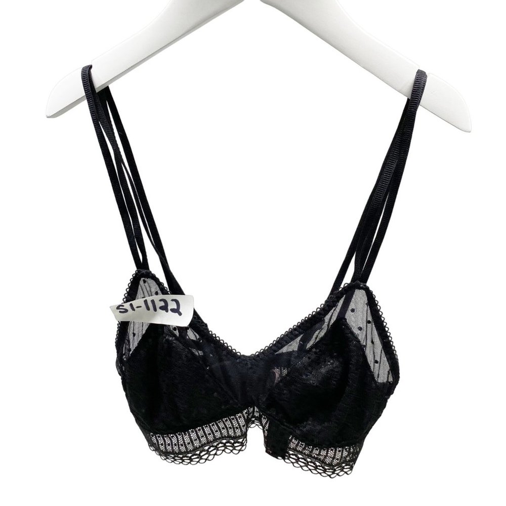 Victoria's Secret Black Lace Triangle Bralette S - Picture 8 of 8